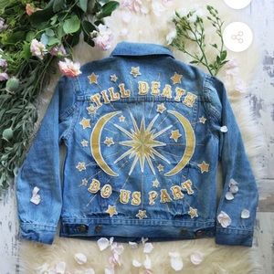 Denim and Bone Til Death Do Us Part Bridal Jacket
